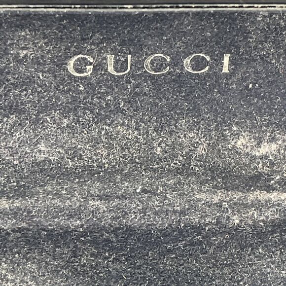 GUCCI GG 1505 ZN7 Eyeglass Frames Italy Half Rim 140 Clear Black Frame Side Logo - Picture 4 of 16